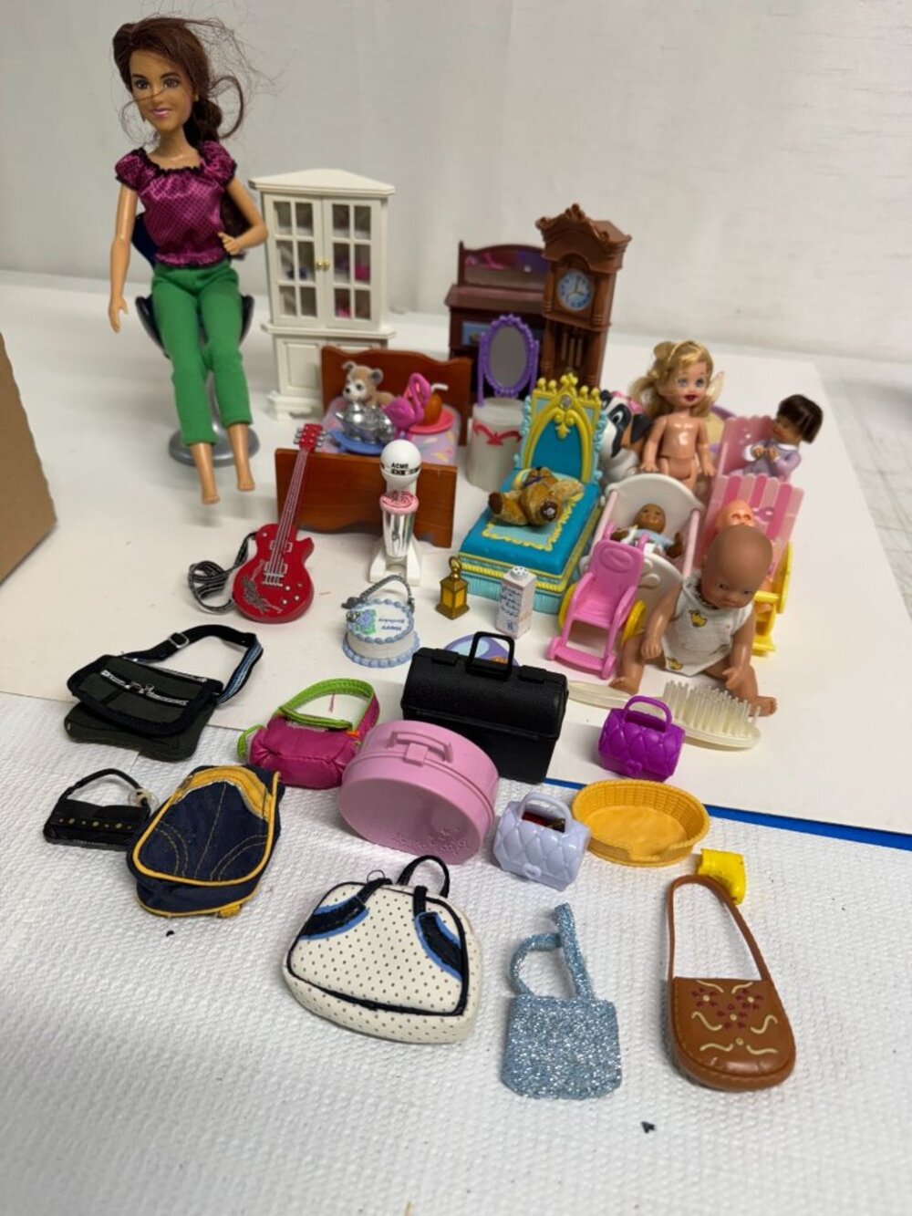 Barbie Doll House Furniture and Accessories and Babies